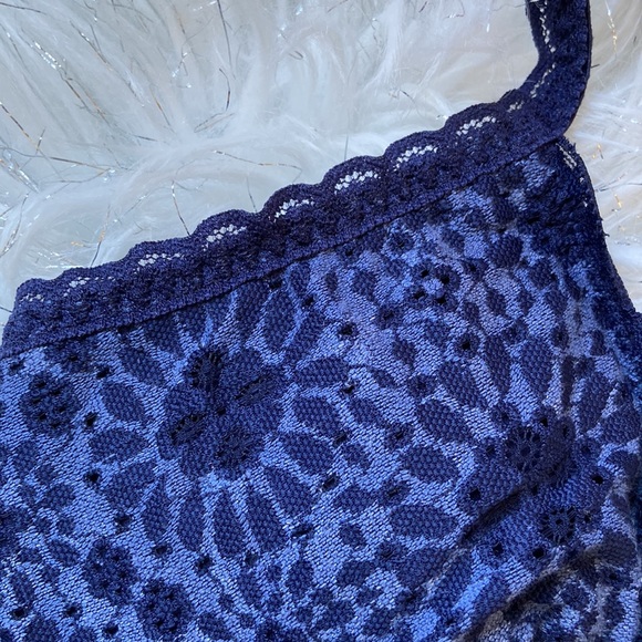 Blue Aerie Starry Floral Lace Longline Bralette - Picture 8 of 8